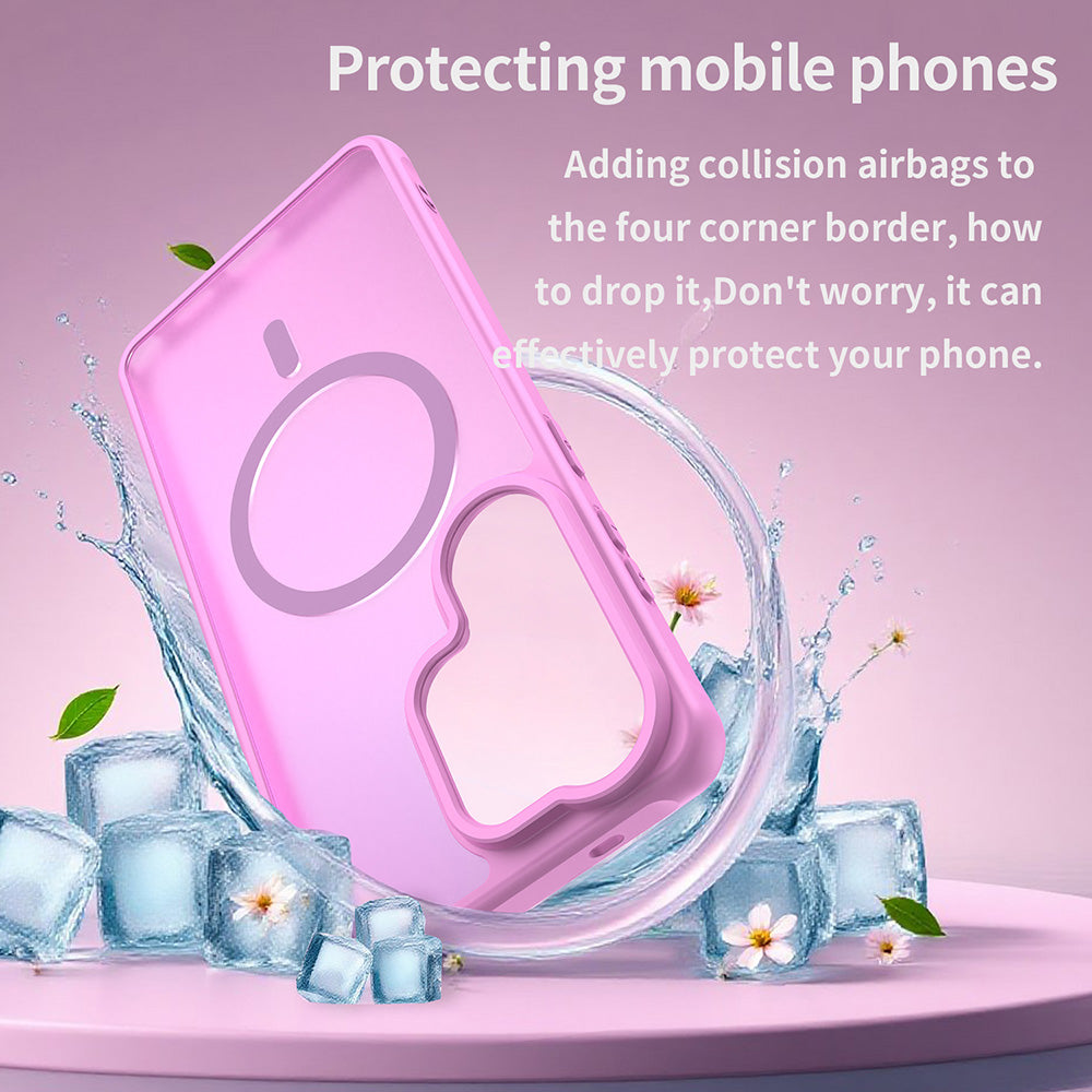 Husa MagSafe pentru Samsung Galaxy S26 Ultra, Techsuit, HaloFrost II, Roz