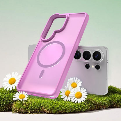 Husa MagSafe pentru Samsung Galaxy S26 Ultra, Techsuit, HaloFrost II, Roz