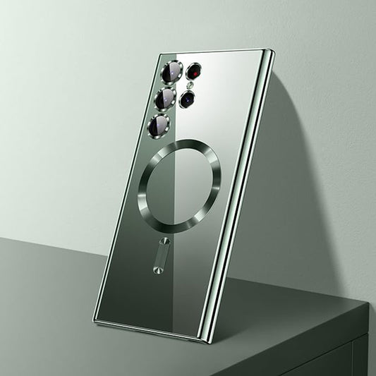 Husa MagSafe pentru Samsung Galaxy S26 Ultra, Techsuit, Luxury Crystal, Rosie