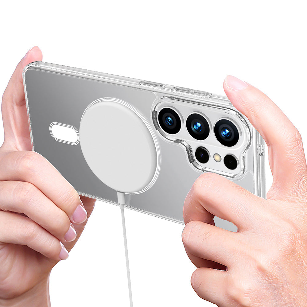 Husa MagSafe pentru Samsung Galaxy S26 Ultra, Techsuit, Pro, Transparenta