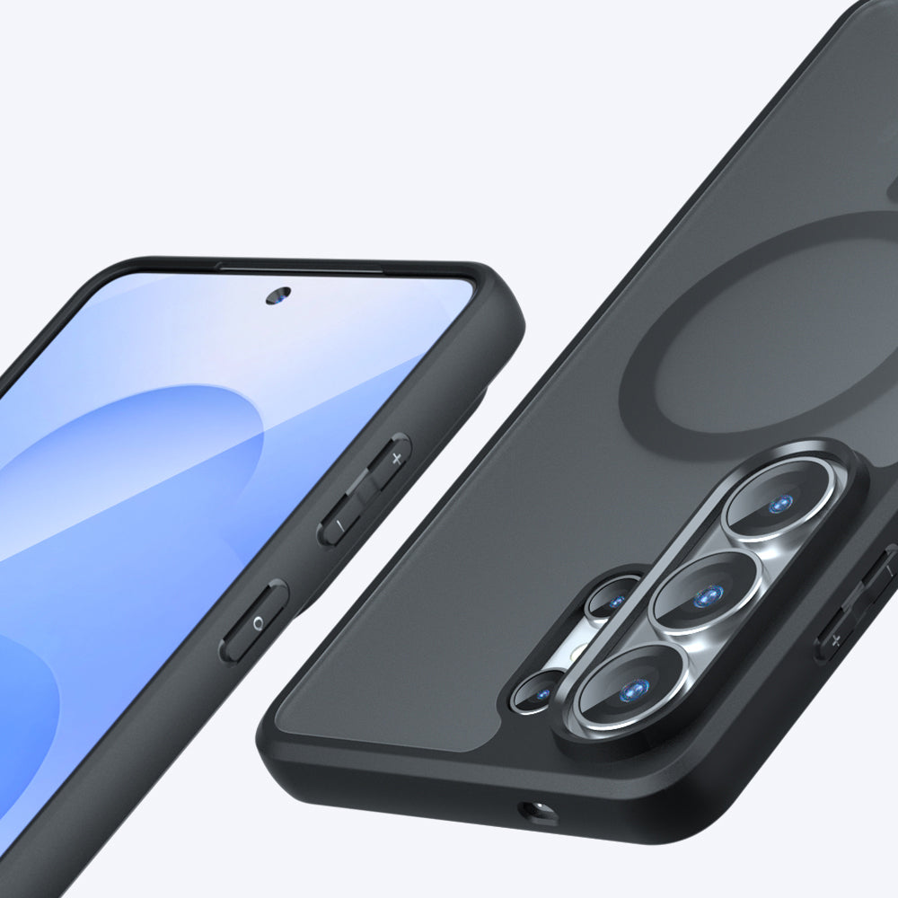 Husa MagSafe pentru Samsung Galaxy S26 Ultra, Techsuit, PureFrost, Neagra Satinata