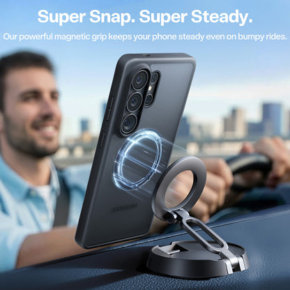 Husa MagSafe pentru Samsung Galaxy S26 Ultra, Torras, Guardian, Neagra