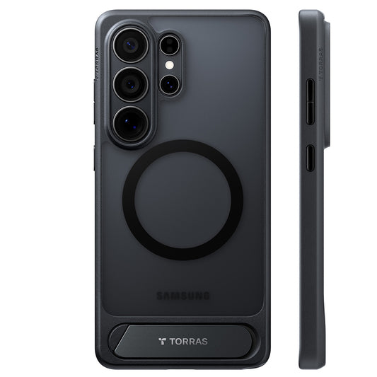 Husa MagSafe pentru Samsung Galaxy S26 Ultra, Torras, Pstand, Neagra