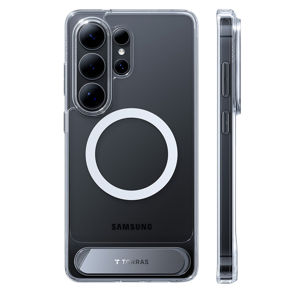 Husa MagSafe pentru Samsung Galaxy S26 Ultra, Torras, Pstand, Transparenta