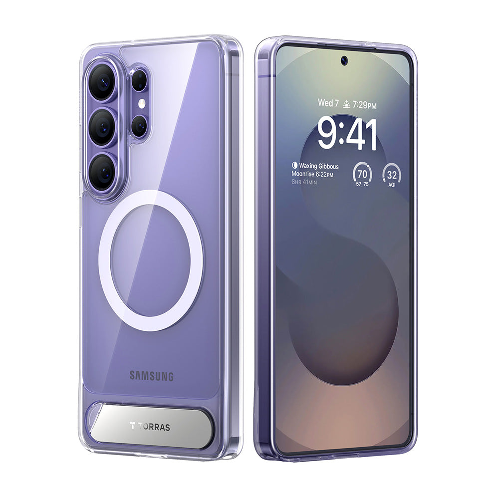 Husa MagSafe pentru Samsung Galaxy S26 Ultra, Torras, Pstand, Transparenta
