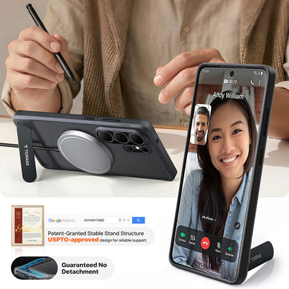 Husa MagSafe pentru Samsung Galaxy S26 Ultra, Torras, Pstand, Transparenta