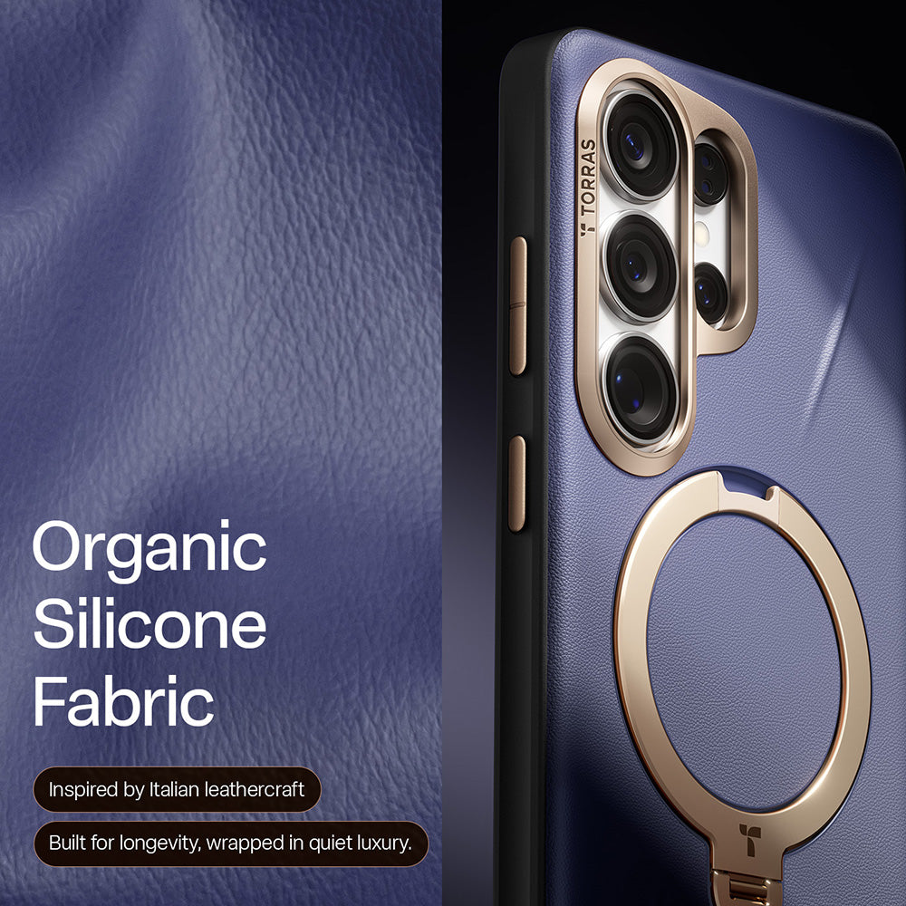 Husa MagSafe pentru Samsung Galaxy S26 Ultra, Torras, QPRO Leather, Mov