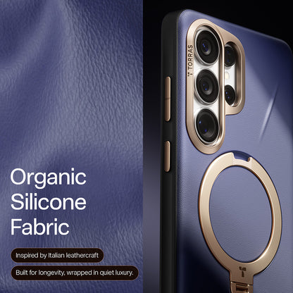 Husa MagSafe pentru Samsung Galaxy S26 Ultra, Torras, QPRO Leather, Mov