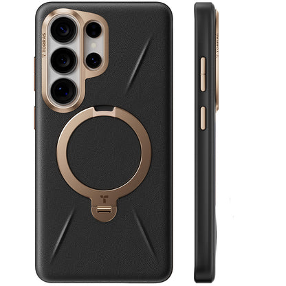 Husa MagSafe pentru Samsung Galaxy S26 Ultra, Torras, QPRO Leather, Neagra