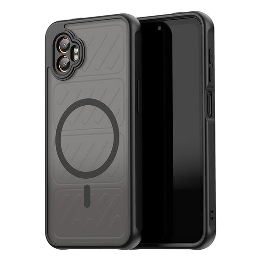 Husa MagSafe pentru Samsung Galaxy XCover7 Pro, Techsuit, HaloFrost II, Neagra