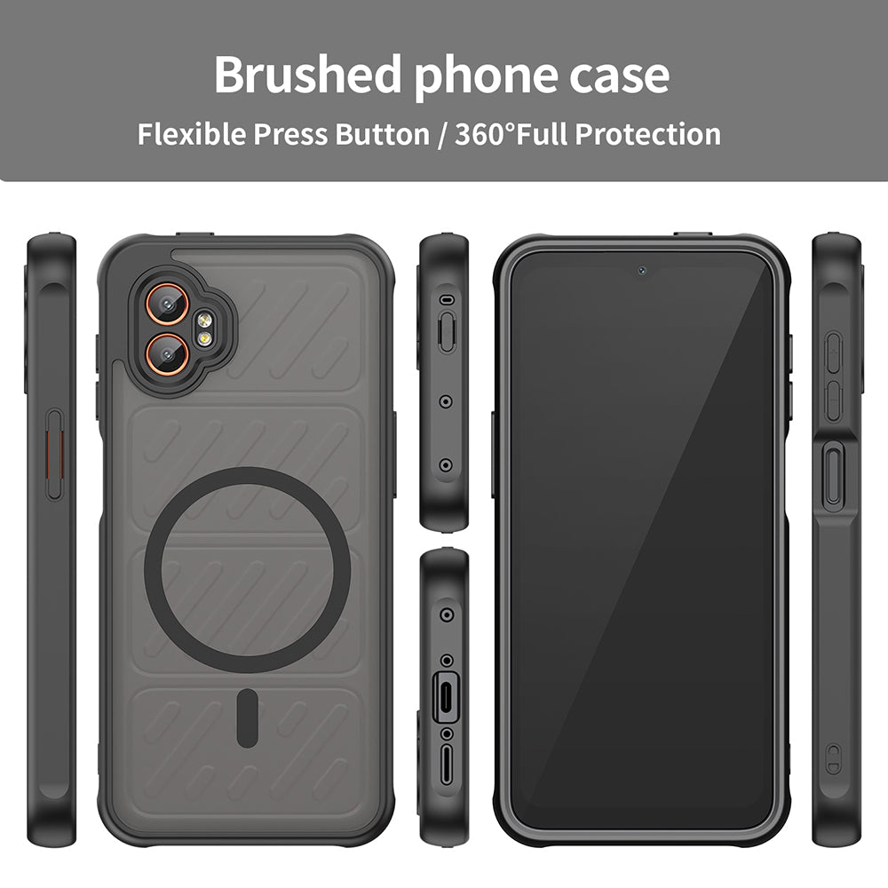 Husa MagSafe pentru Samsung Galaxy XCover7 Pro, Techsuit, HaloFrost II, Neagra