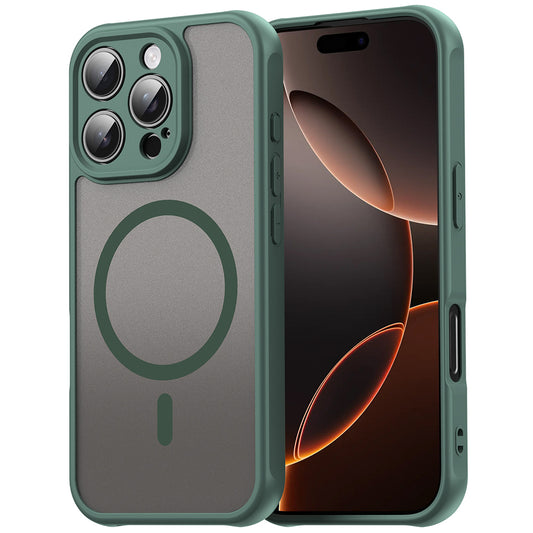 Husa MagSafe pentru Samsung Galaxy XCover7 Pro, Techsuit, HaloFrost II, Verde