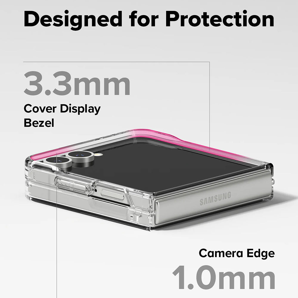 Husa MagSafe pentru Samsung Galaxy Z Flip7 F766, Ringke, Fusion, Transparenta