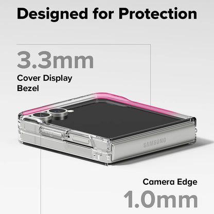 Husa MagSafe pentru Samsung Galaxy Z Flip7 F766, Ringke, Fusion, Transparenta