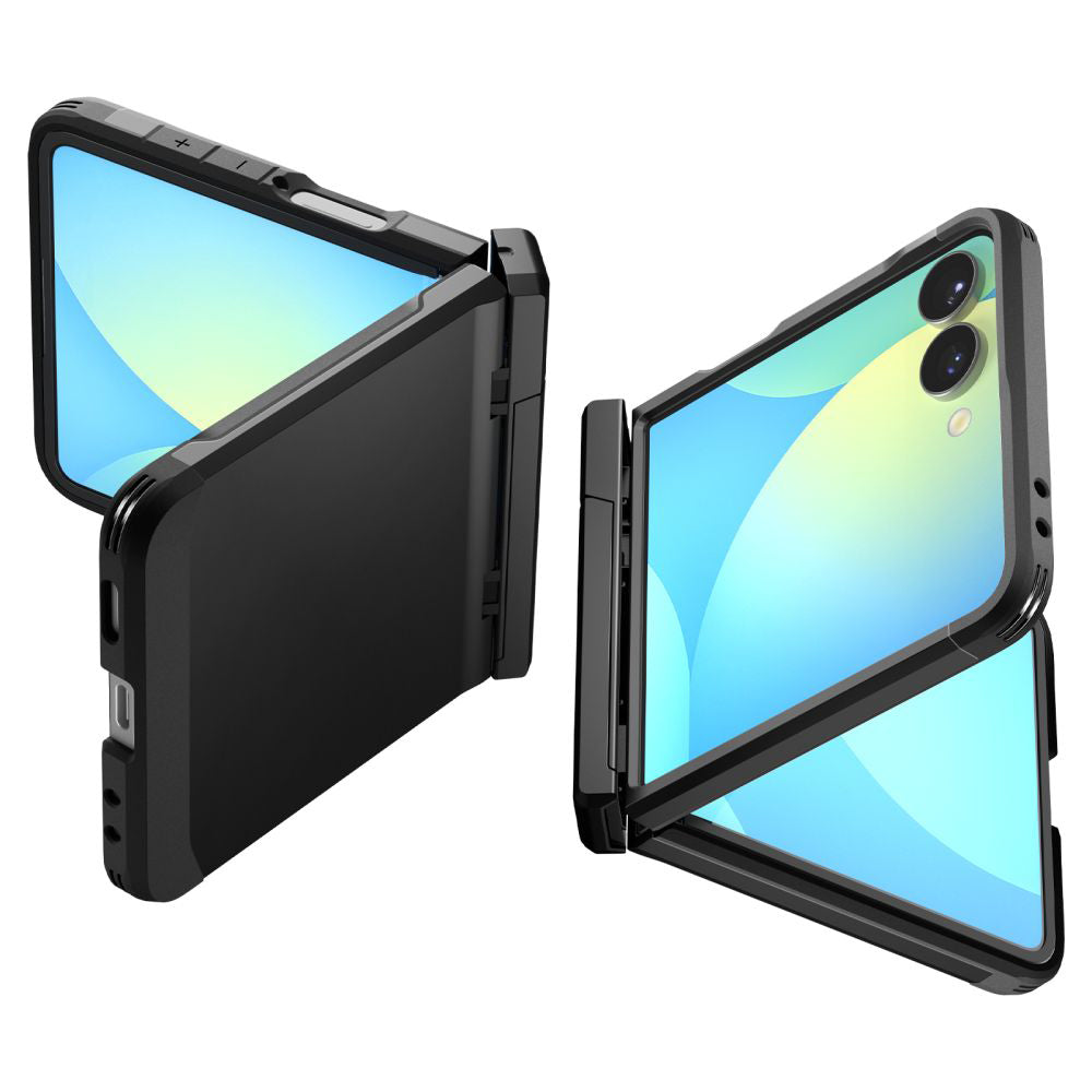 Husa MagSafe pentru Samsung Galaxy Z Flip7 F766, Spigen, Tough Armor Pro, Neagra ACS09561