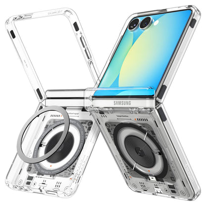 Husa MagSafe pentru Samsung Galaxy Z Flip7 F766, Spigen, Ultra Hybrid Pro Neo One, Transparenta ACS09560