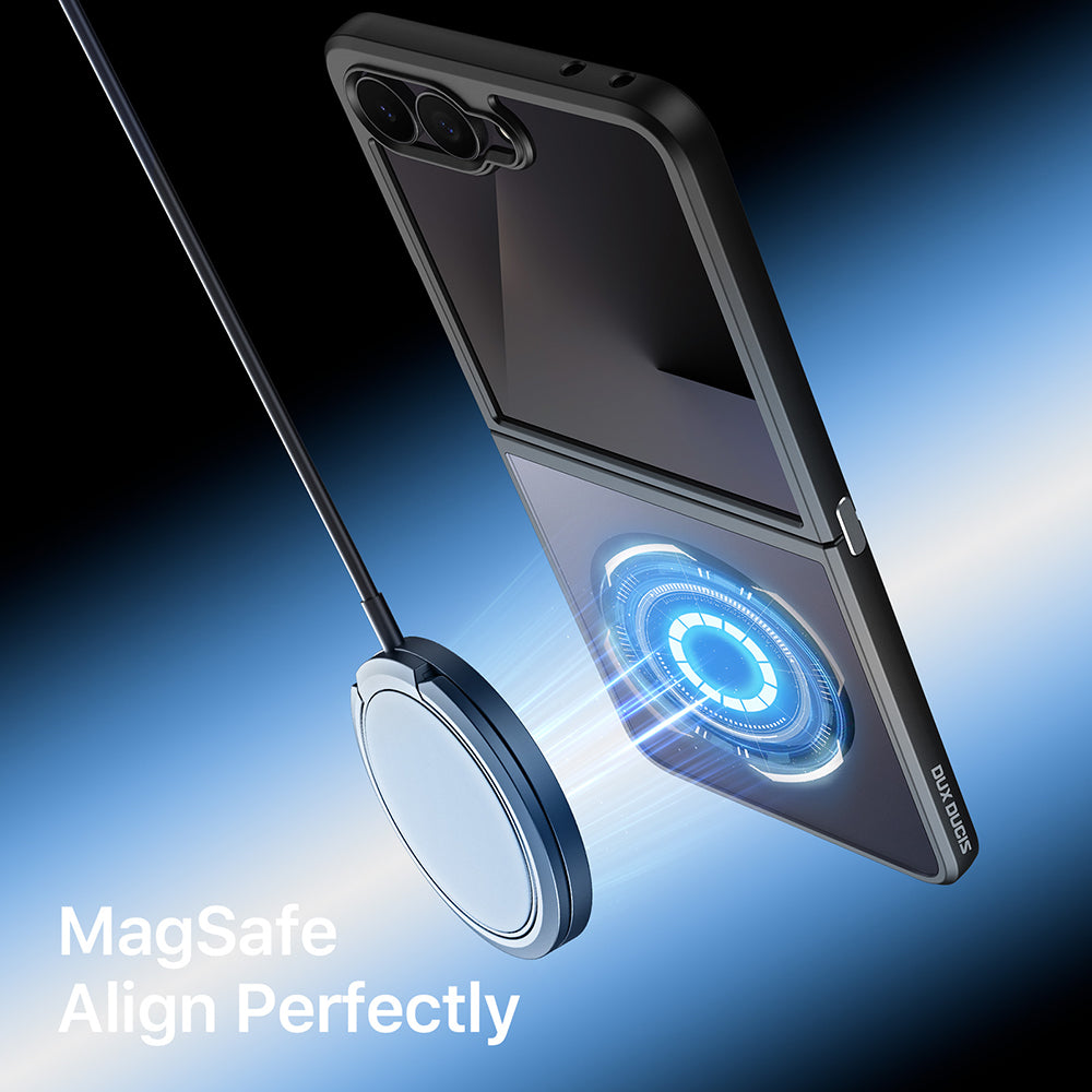 Husa MagSafe pentru Samsung Galaxy Z Flip8 F776, DUX DUCIS, Aimo, Neagra