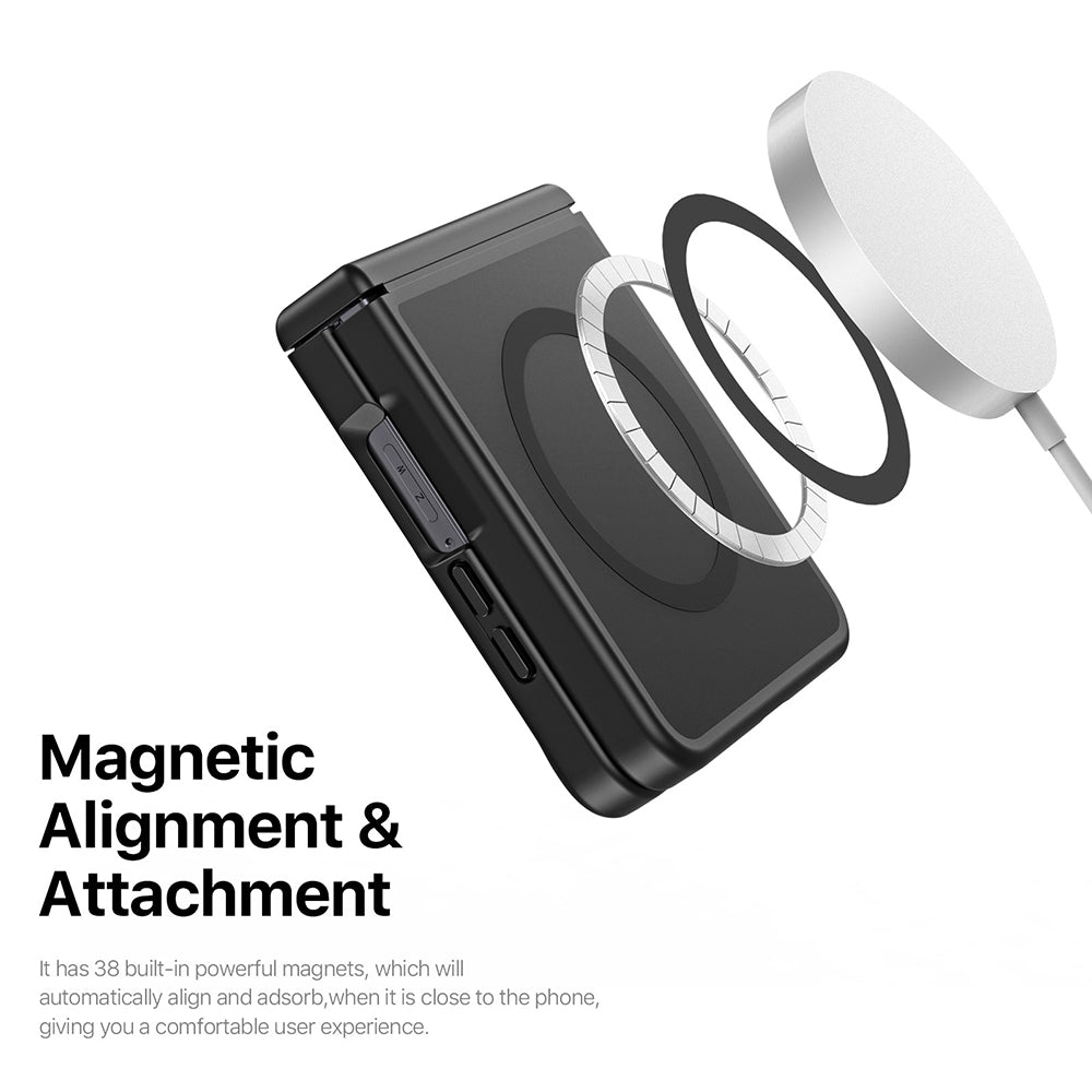 Husa MagSafe pentru Samsung Galaxy Z Flip8 F776, DUX DUCIS, Yind, Neagra
