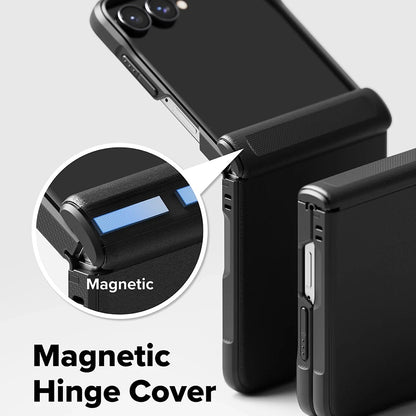 Husa MagSafe pentru Samsung Galaxy Z Flip8 F776, Ringke, Onyx Flap, Neagra