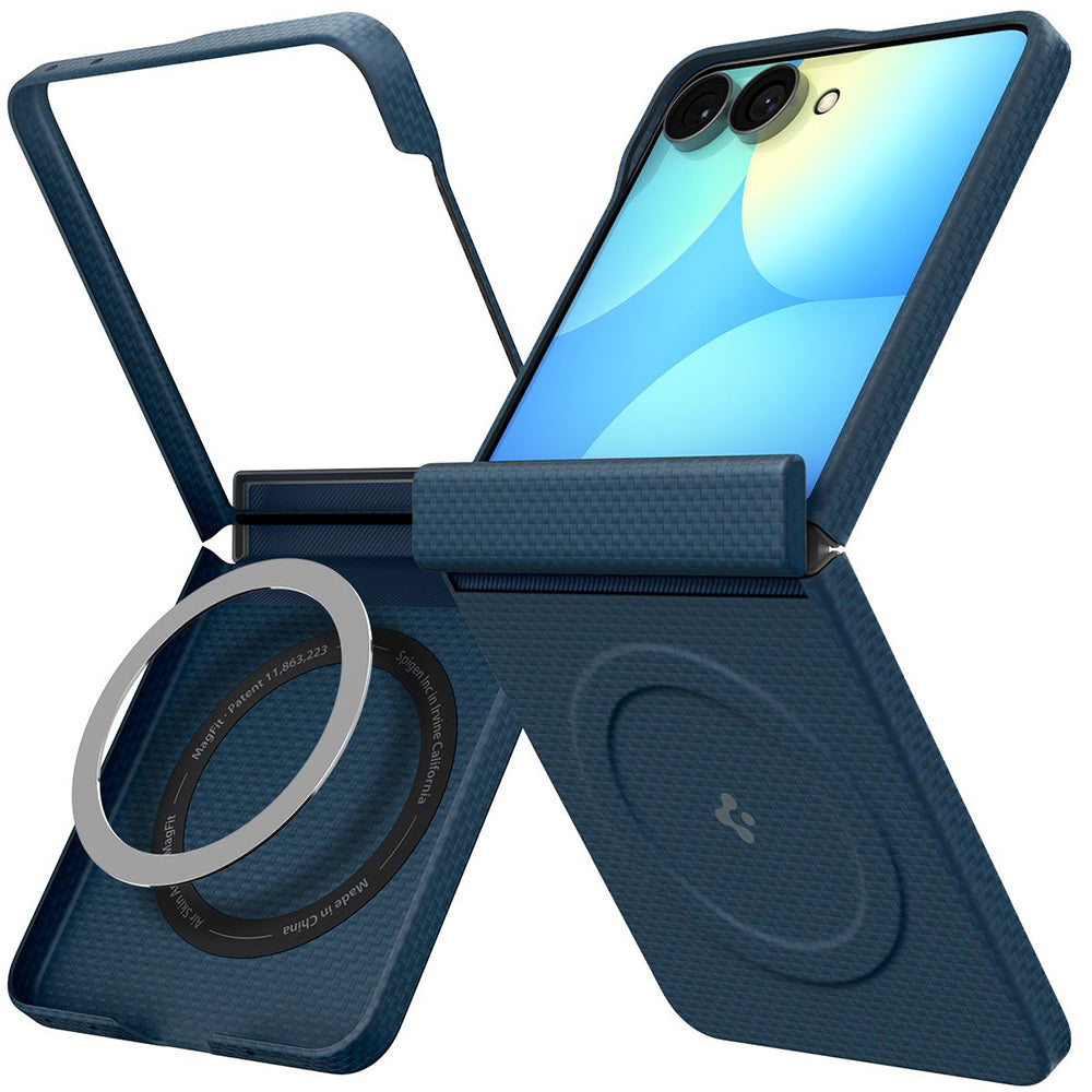 Husa MagSafe pentru Samsung Galaxy Z Flip8 F776, Spigen, Air Skin, Bleumarin ACS11514