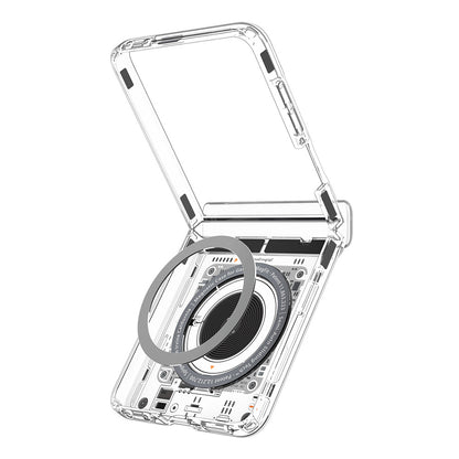 Husa MagSafe pentru Samsung Galaxy Z Flip8 F776, Spigen, Ultra Hybrid Pro Neo One, Transparenta ACS11525