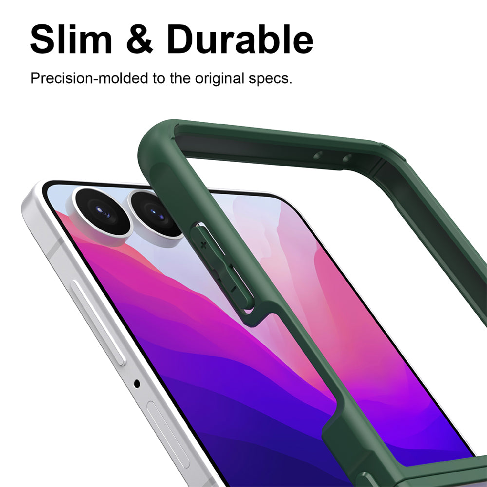 Husa MagSafe pentru Samsung Galaxy Z Flip8 F776, Techsuit, HaloFrost II, Verde