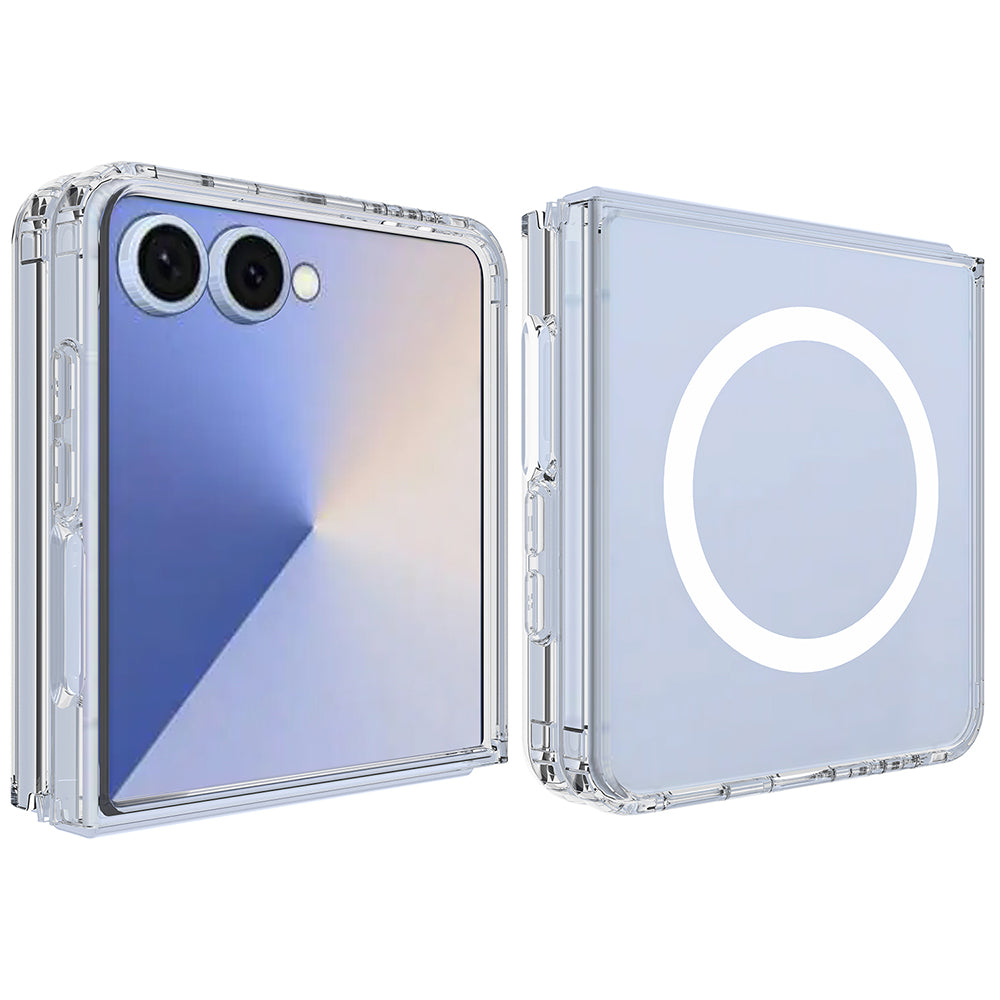 Husa MagSafe pentru Samsung Galaxy Z Flip8 F776, Techsuit, Pro, Transparenta