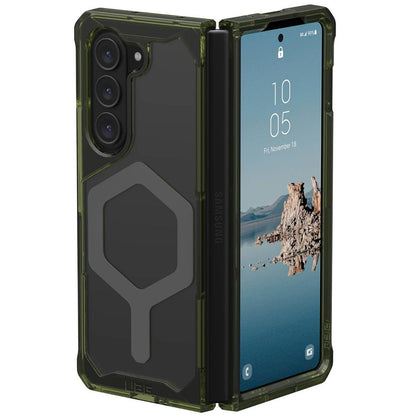 Husa MagSafe pentru Samsung Galaxy Z Fold5 F946, Urban Armor Gear, Plyo Pro, Verde Gri