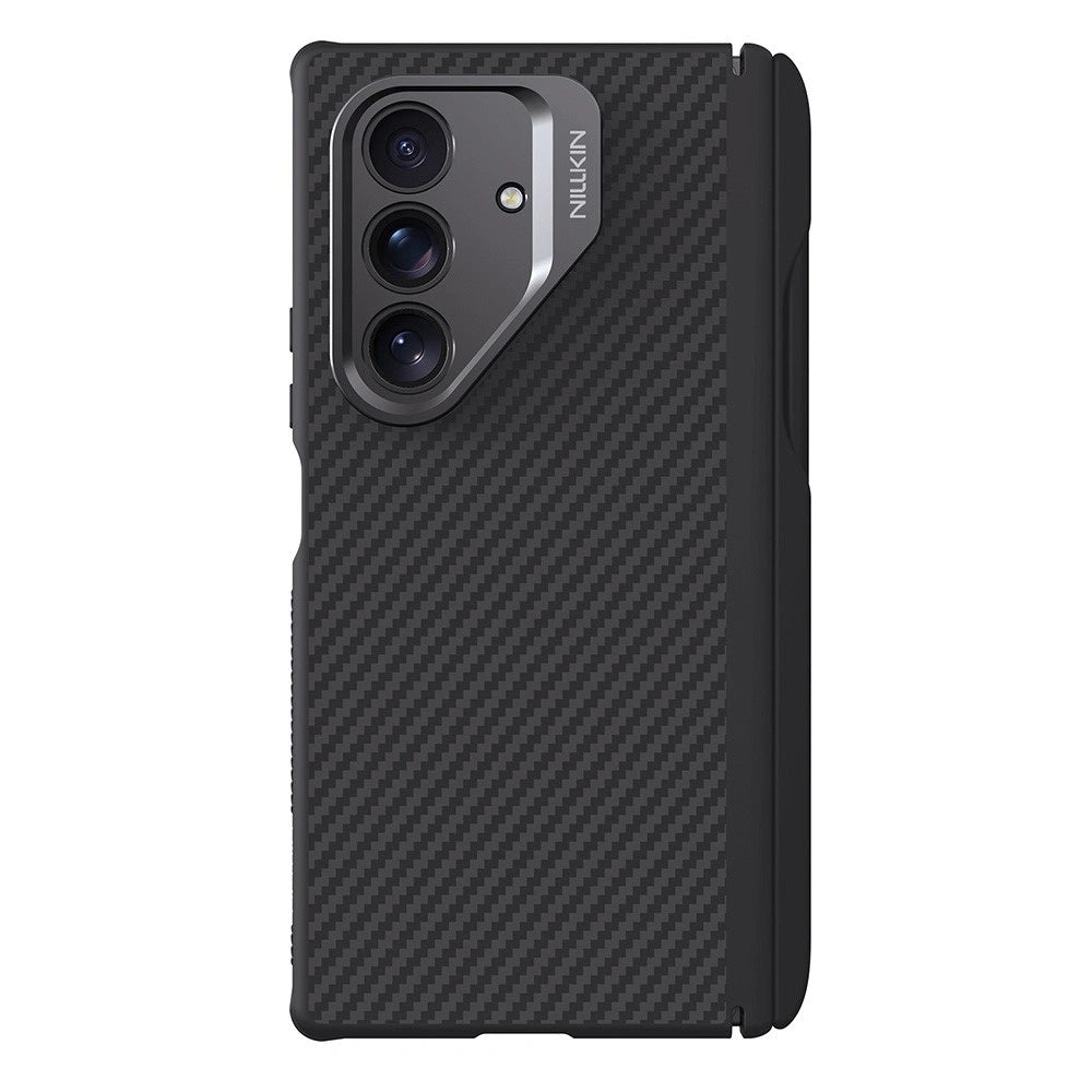 Husa MagSafe pentru Samsung Galaxy Z Fold7 F966, Nillkin, CarboProp with Camera Cutout and S-Pen Holder, Neagra