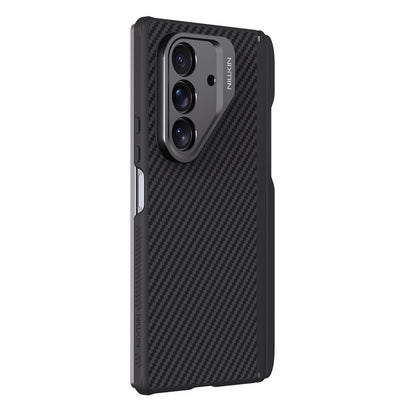 Husa MagSafe pentru Samsung Galaxy Z Fold7 F966, Nillkin, CarboProp with Camera Cutout and S-Pen Holder, Neagra