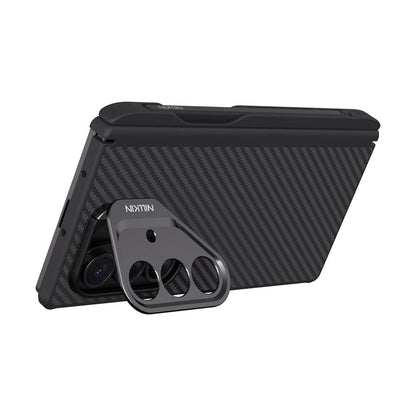 Husa MagSafe pentru Samsung Galaxy Z Fold7 F966, Nillkin, CarboProp with Camera Cutout and S-Pen Holder, Neagra