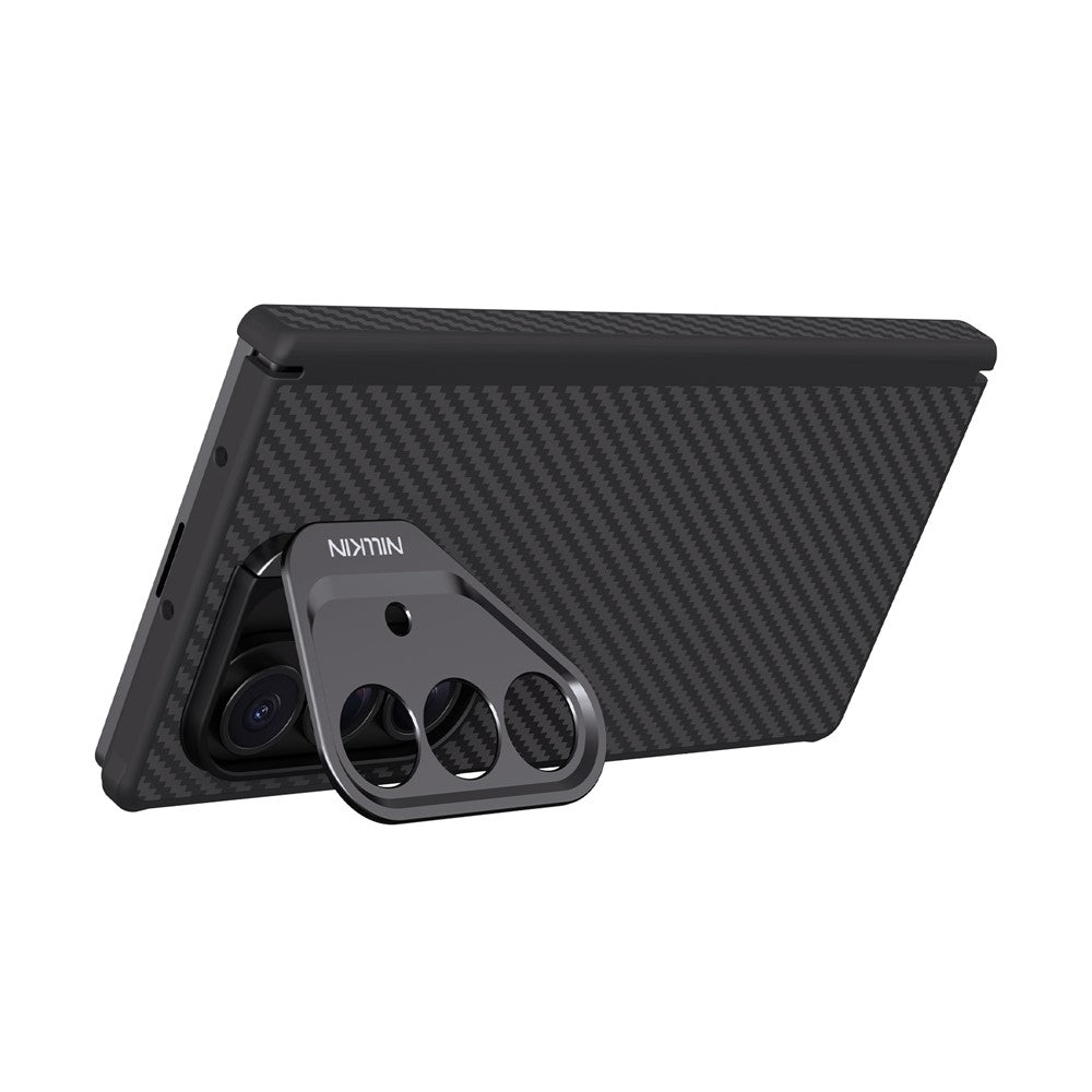 Husa MagSafe pentru Samsung Galaxy Z Fold7 F966, Nillkin, CarboProp with Camera Cutout, Neagra