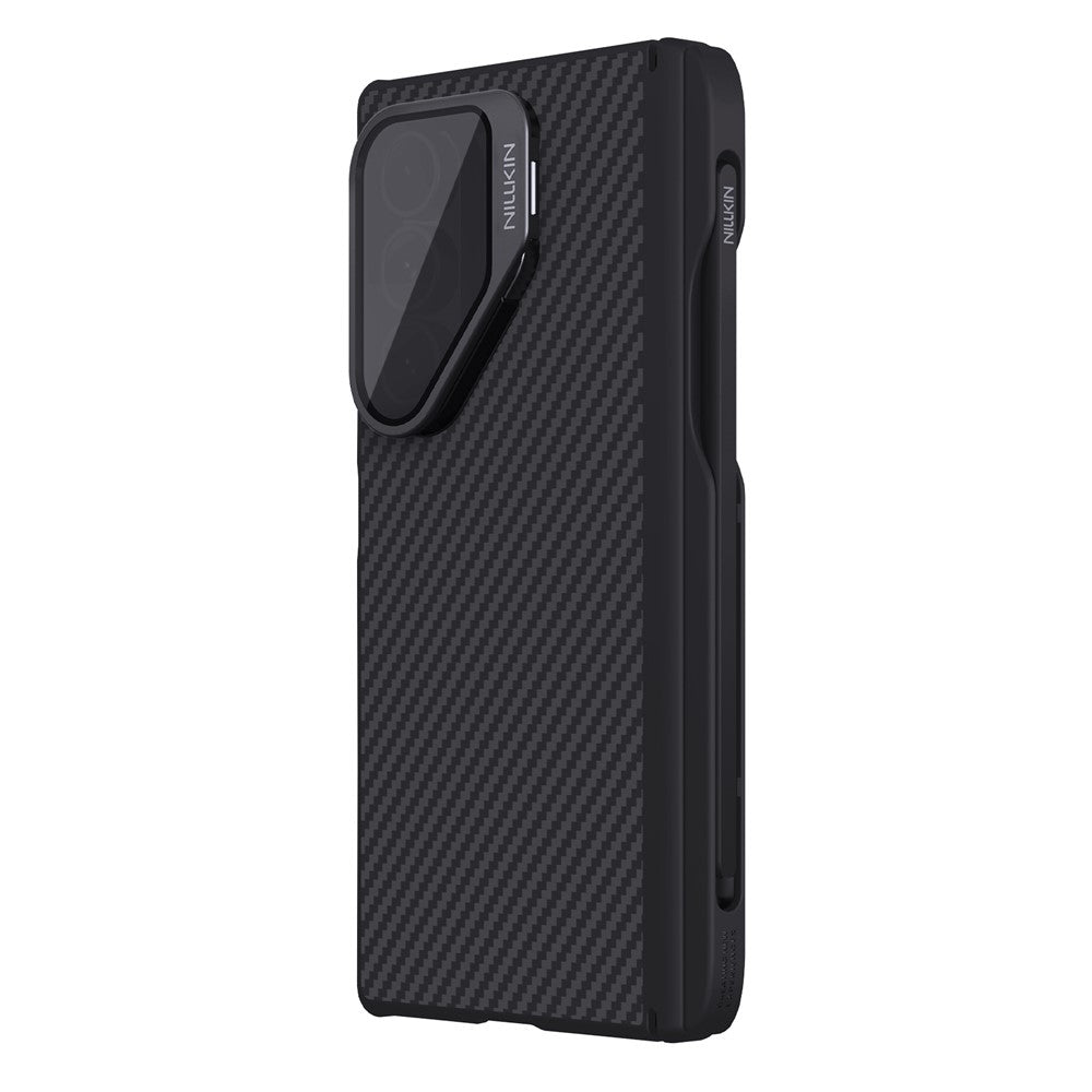 Husa MagSafe pentru Samsung Galaxy Z Fold7 F966, Nillkin, CarboProp with Transparent Black Lens Cover and S-Pen Holder, Neagra