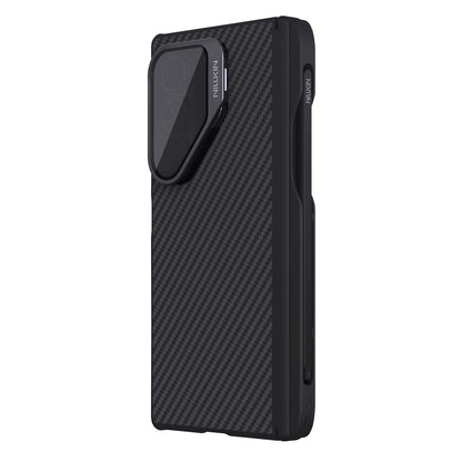 Husa MagSafe pentru Samsung Galaxy Z Fold7 F966, Nillkin, CarboProp with Transparent Black Lens Cover and S-Pen Holder, Neagra