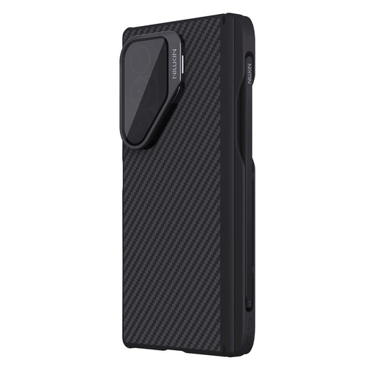 Husa MagSafe pentru Samsung Galaxy Z Fold7 F966, Nillkin, CarboProp with Transparent Black Lens Cover and S-Pen Holder, Neagra