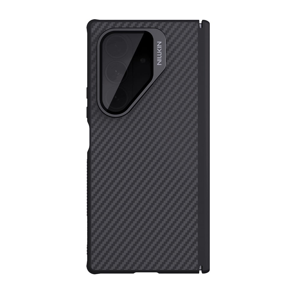 Husa MagSafe pentru Samsung Galaxy Z Fold7 F966, Nillkin, CarboProp with Transparent Black Lens Cover, Neagra