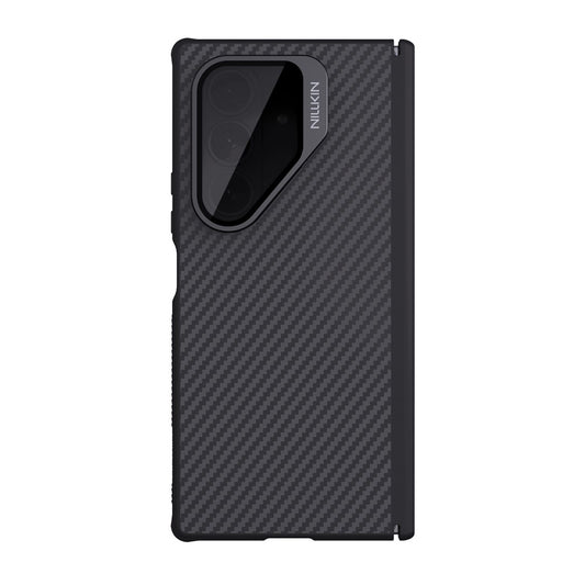 Husa MagSafe pentru Samsung Galaxy Z Fold7 F966, Nillkin, CarboProp with Transparent Black Lens Cover, Neagra