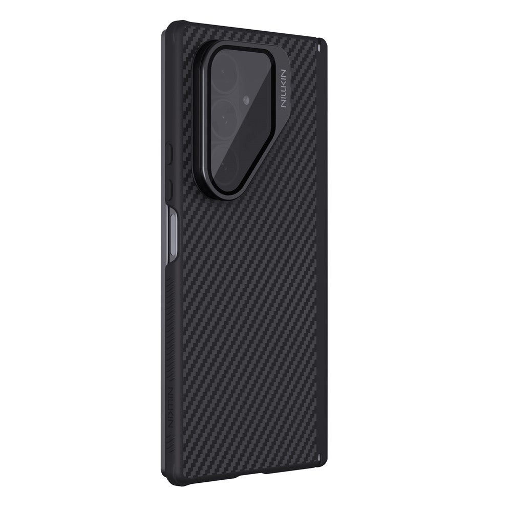 Husa MagSafe pentru Samsung Galaxy Z Fold7 F966, Nillkin, CarboProp with Transparent Black Lens Cover, Neagra