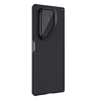 Husa MagSafe pentru Samsung Galaxy Z Fold7 F966, Nillkin, CarboProp with Transparent Black Lens Cover, Neagra