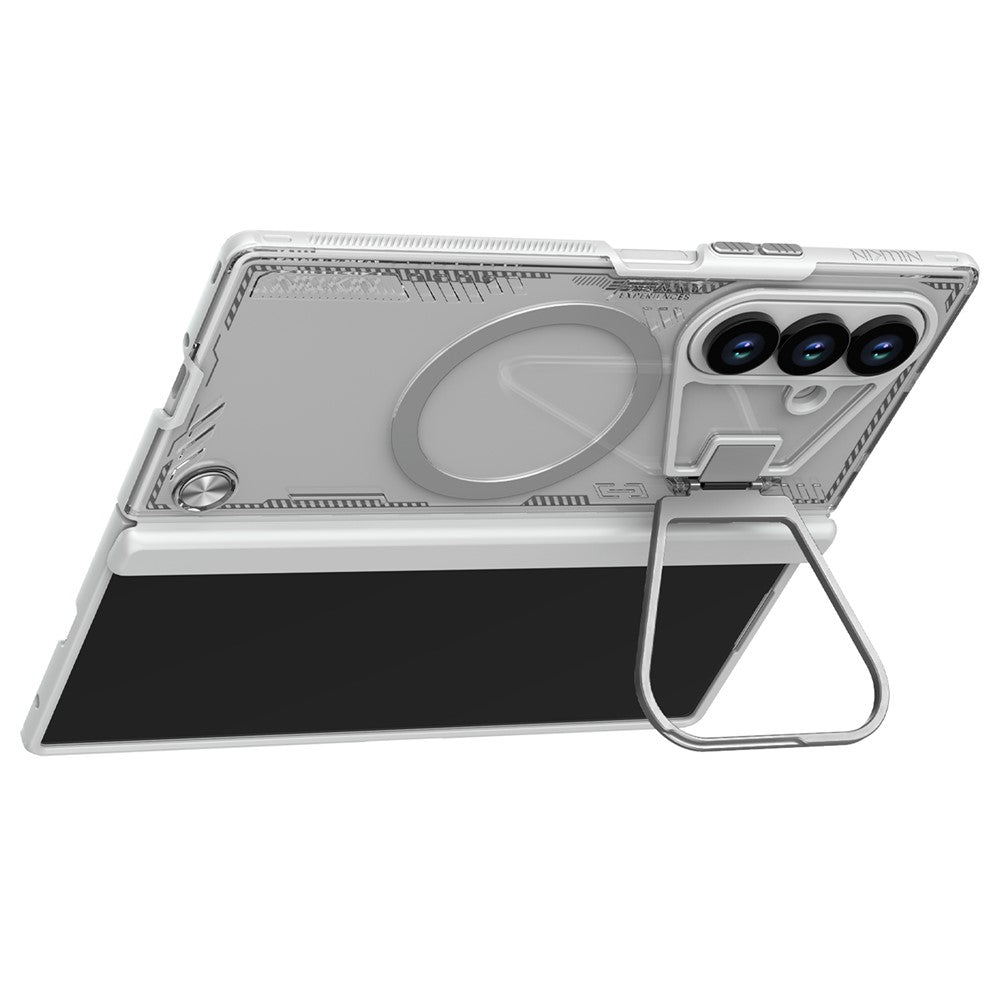 Husa MagSafe pentru Samsung Galaxy Z Fold7 F966, Nillkin, Iceblade Prop with Camera Cutout, Gri