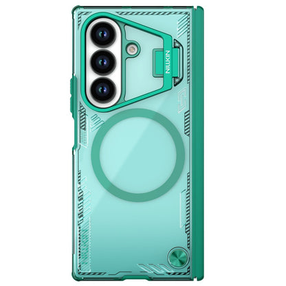 Husa MagSafe pentru Samsung Galaxy Z Fold7 F966, Nillkin, Iceblade Prop with Camera Cutout, Verde