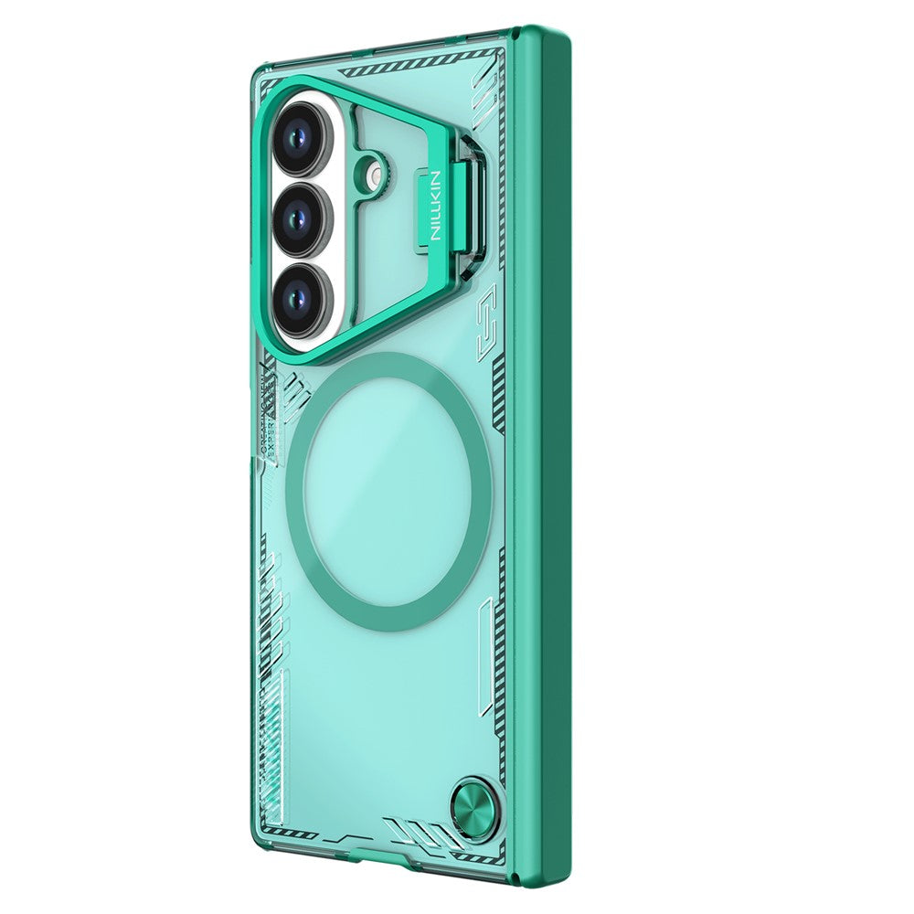 Husa MagSafe pentru Samsung Galaxy Z Fold7 F966, Nillkin, Iceblade Prop with Camera Cutout, Verde