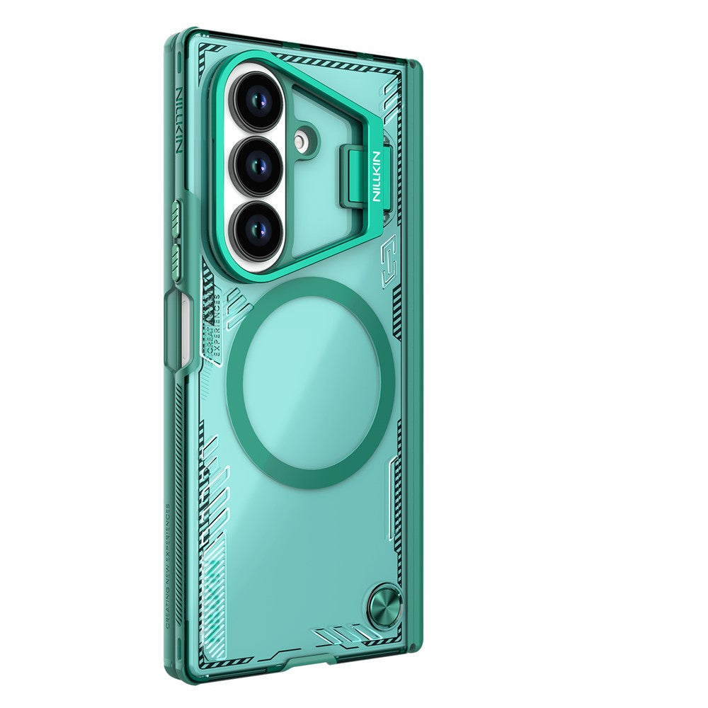 Husa MagSafe pentru Samsung Galaxy Z Fold7 F966, Nillkin, Iceblade Prop with Camera Cutout, Verde