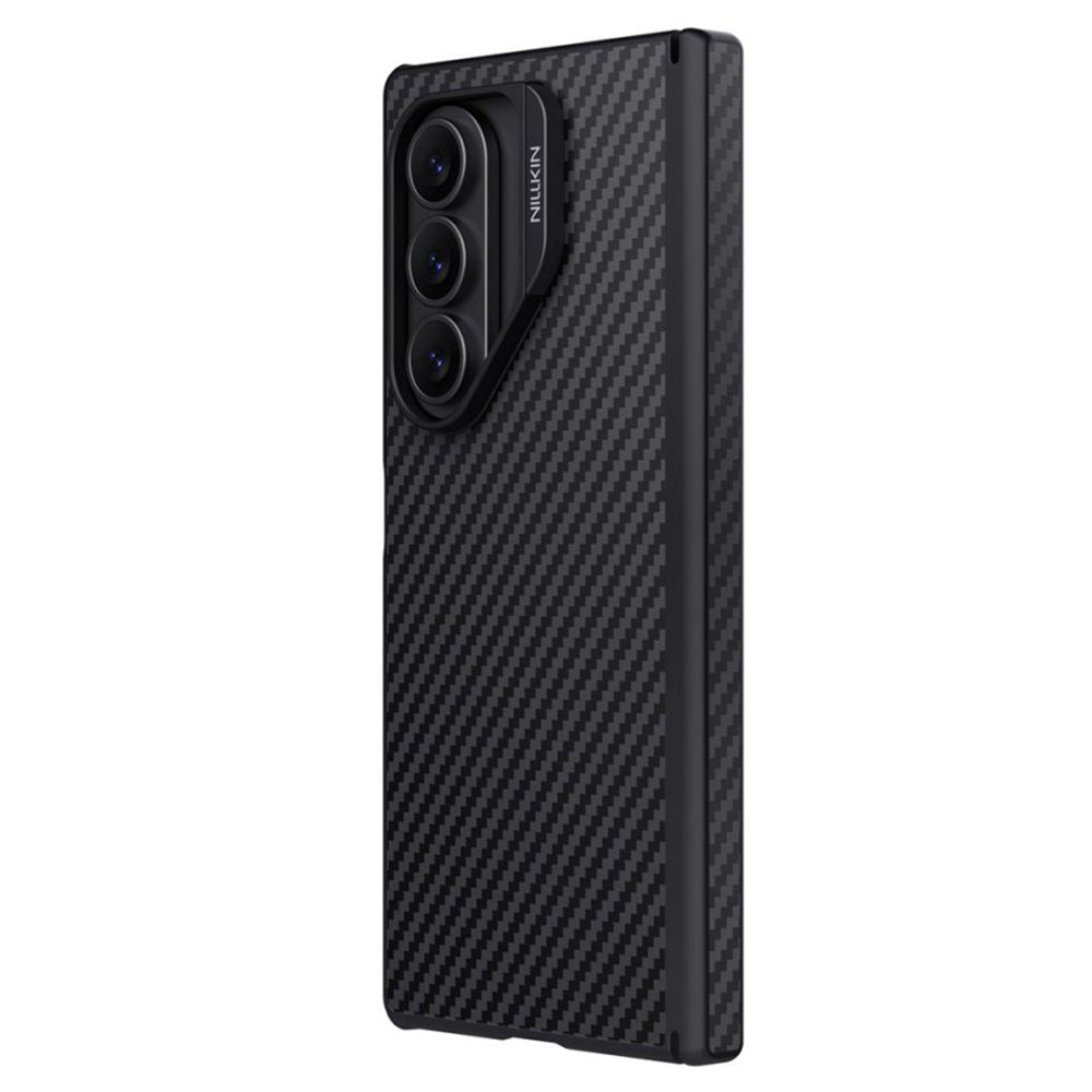 Husa MagSafe pentru Samsung Galaxy Z Fold7 F966, Nillkin, Synthetic Fiber Pro, Neagra