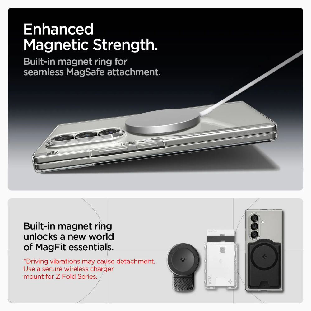 Husa MagSafe pentru Samsung Galaxy Z Fold7 F966, Spigen, Air Skin, Transparenta ACS09545