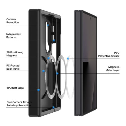 Husa MagSafe pentru Samsung Galaxy Z Fold8 F971, DUX DUCIS, Yind, Neagra