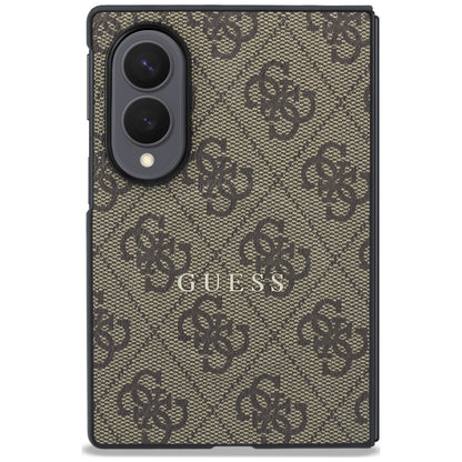 Husa MagSafe pentru Samsung Galaxy Z Fold8 F971, Guess, 4G Leather Classic, Maro