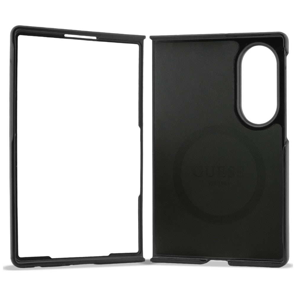 Husa MagSafe pentru Samsung Galaxy Z Fold8 F971, Guess, 4G Leather Classic, Maro