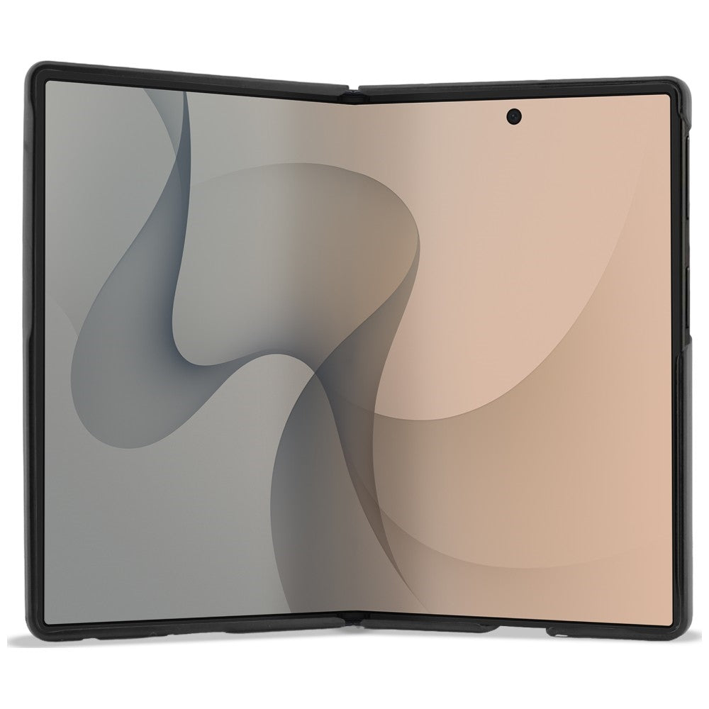 Husa MagSafe pentru Samsung Galaxy Z Fold8 F971, Guess, 4G Leather Classic, Maro