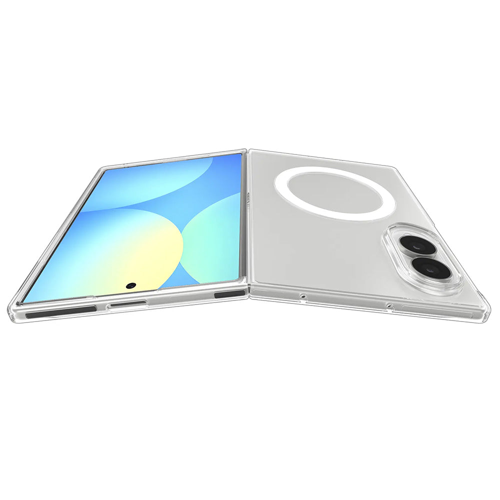 Husa MagSafe pentru Samsung Galaxy Z Fold8 F971, Spigen, Air Skin, Transparenta Alba ACS11952